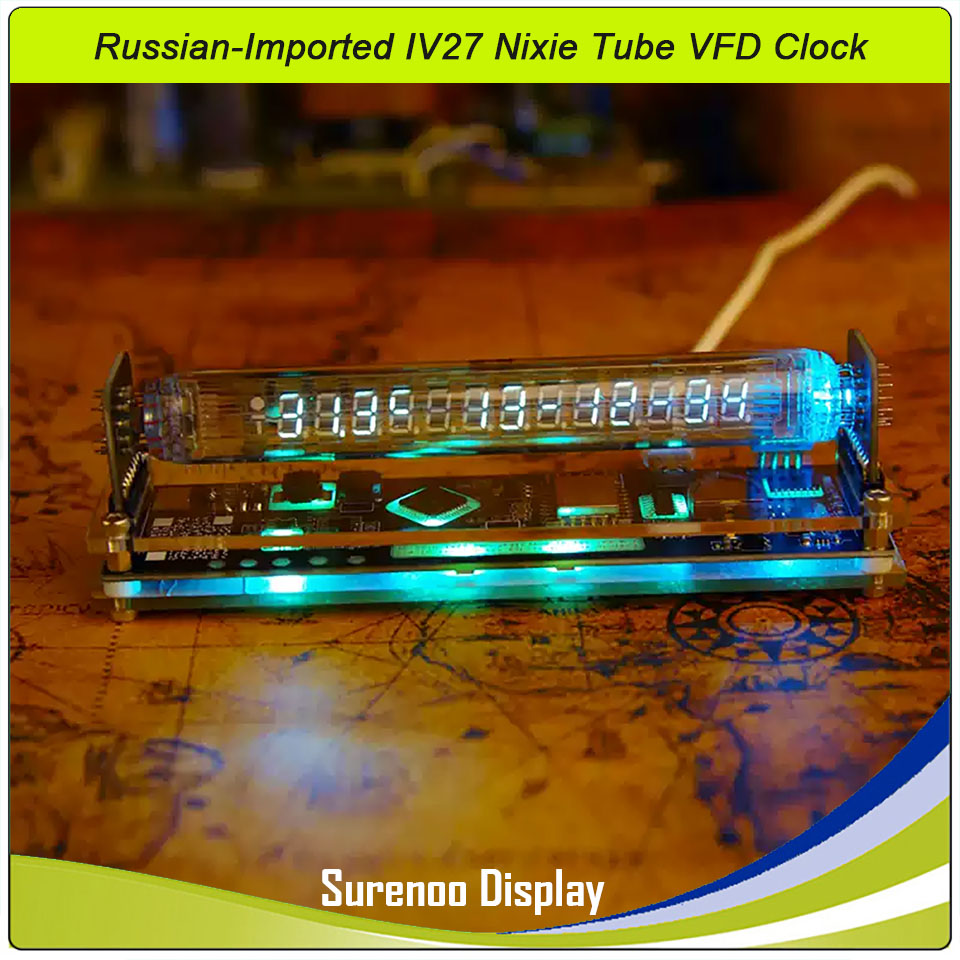 Retro Gaming Youtube - Surenoo ロシア輸入 IV27 ニキシー管 VFD クロック