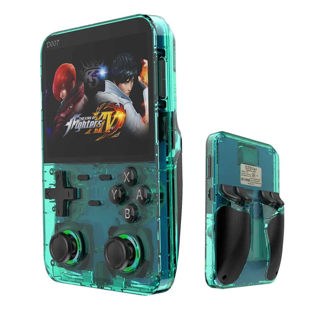 Retro Gaming Handhelds - D007 ポータブルビデオゲームコンソール 3.5 インチ IPS スクリーンハンドヘルドゲームプレーヤーオープンソースシステム