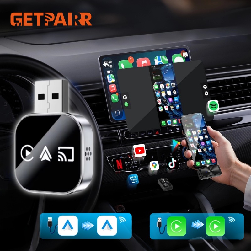 Controller Adapter Usb - Getpairr ワイヤレスCarPlay & Android Autoアダプター USBプラグアンドプレイ