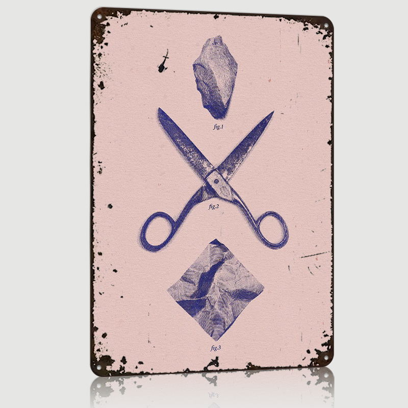 ロック・シザーズ・ペーパー ポスター カスタマイズされたヴィ - Retro Gaming Wallpaper のレビューと価格