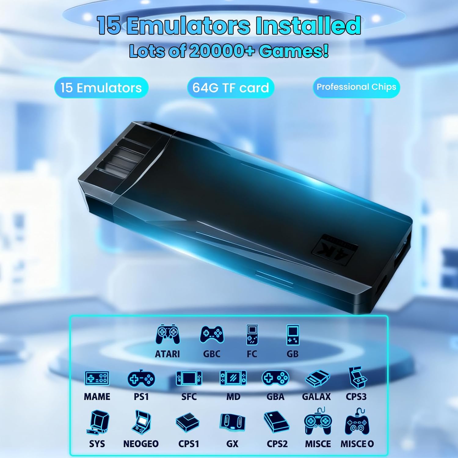 M8ゲームコンソール 20000以上のゲームエミュレーター  - Retro Gaming Hdmi Stick のレビューと価格