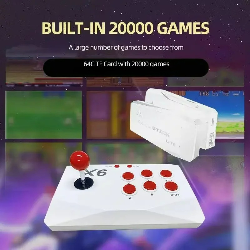 新型X6ビデオゲームコンソール 4K HD 64GB 2.4 - Retro Gaming X6 のレビューと価格