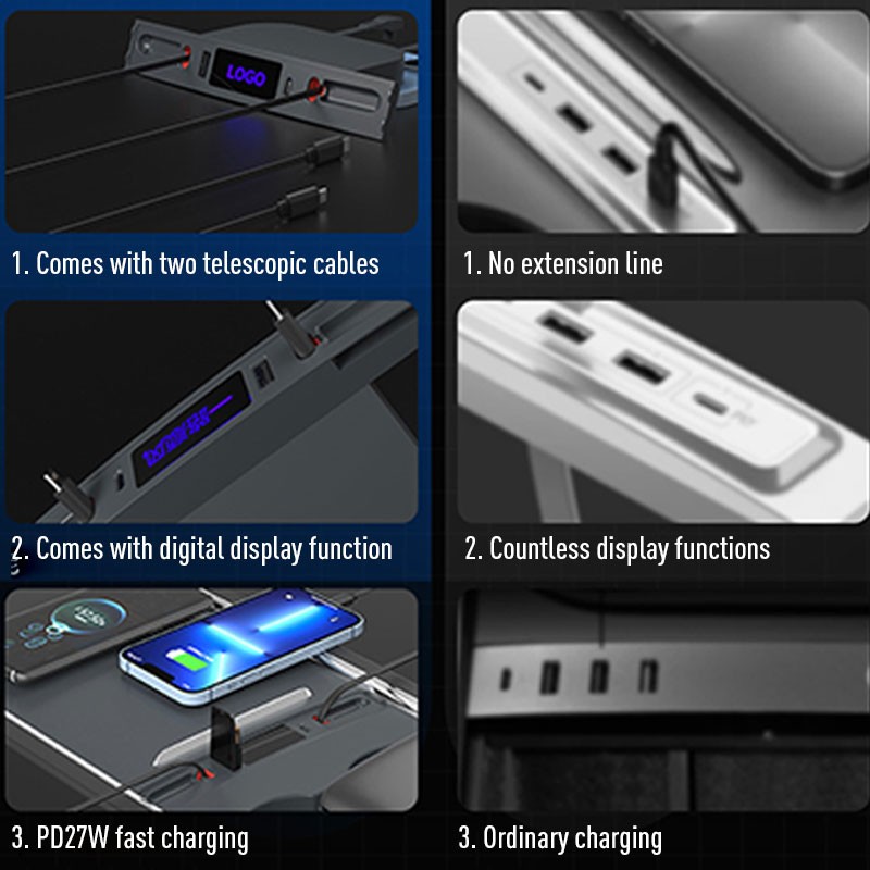 45W集中制御急速充電格納式TPYE-C USBハブ拡張ドッ - Controller Adapter Usb のレビューと価格