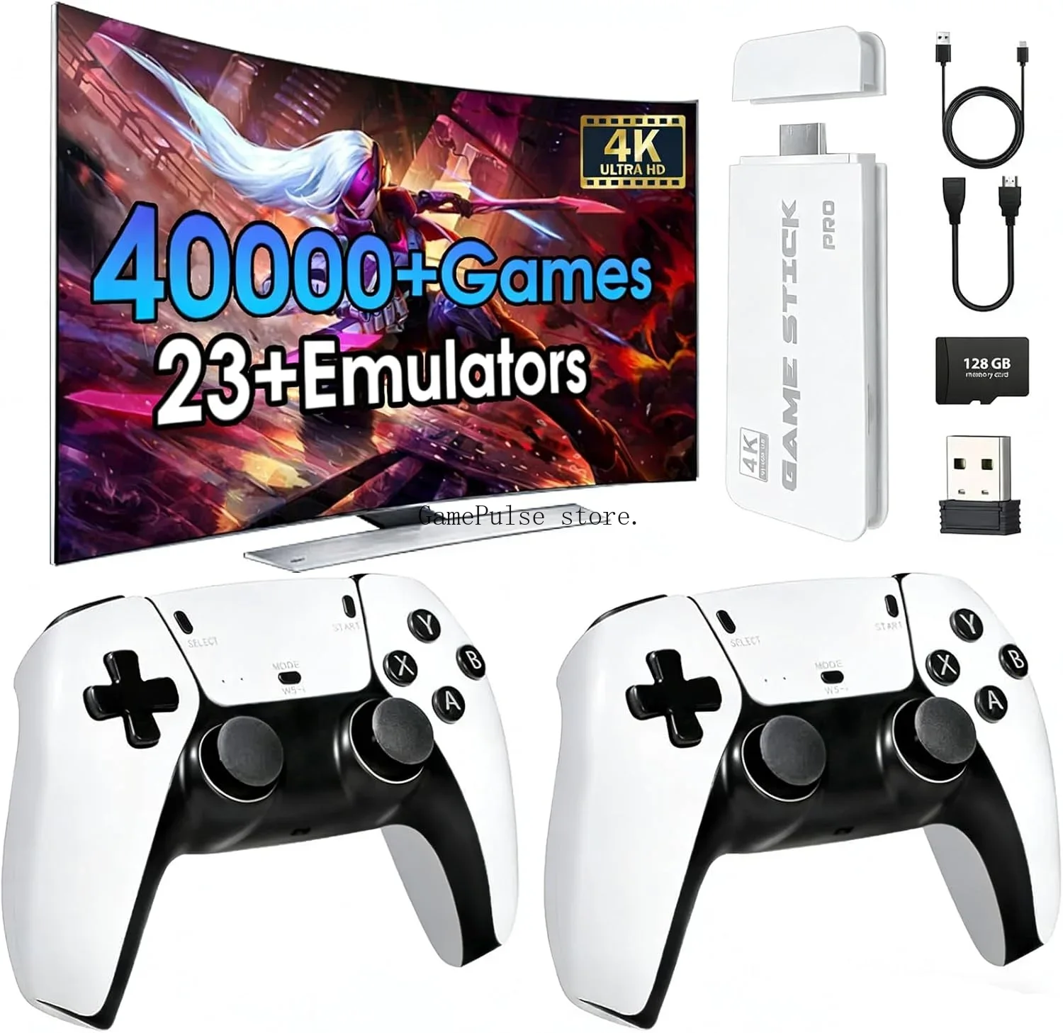 GamePulse 新型ワイヤレスレトロゲーム機、20000 - Retro Gaming Hdmi Stick のレビューと価格