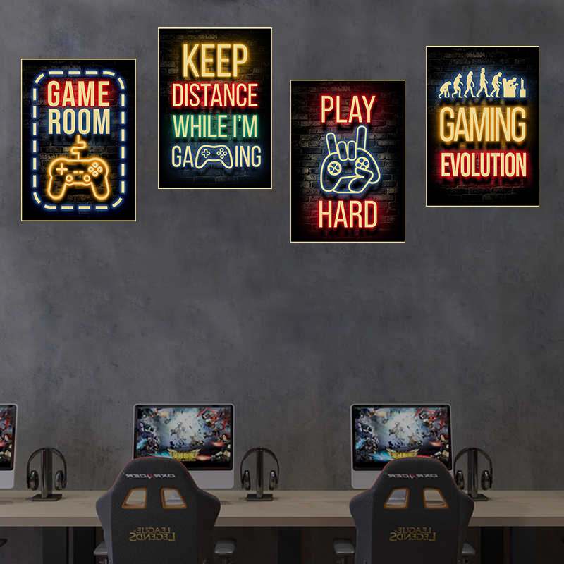 レトロゲーム引用ポスターゲーマースローガンクラフト紙プリント - Retro Gaming Wallpaper のレビューと価格