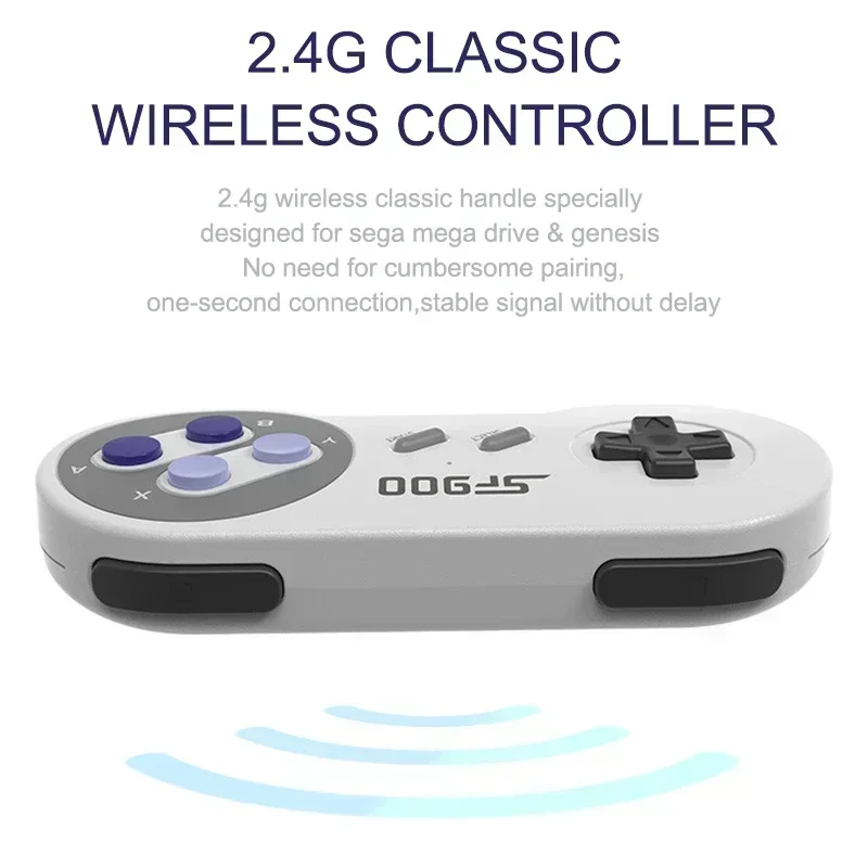 ワイヤレスゲームパッドSF900 16ビットレトロHDコンソ - Retro Gaming Mister のレビューと価格