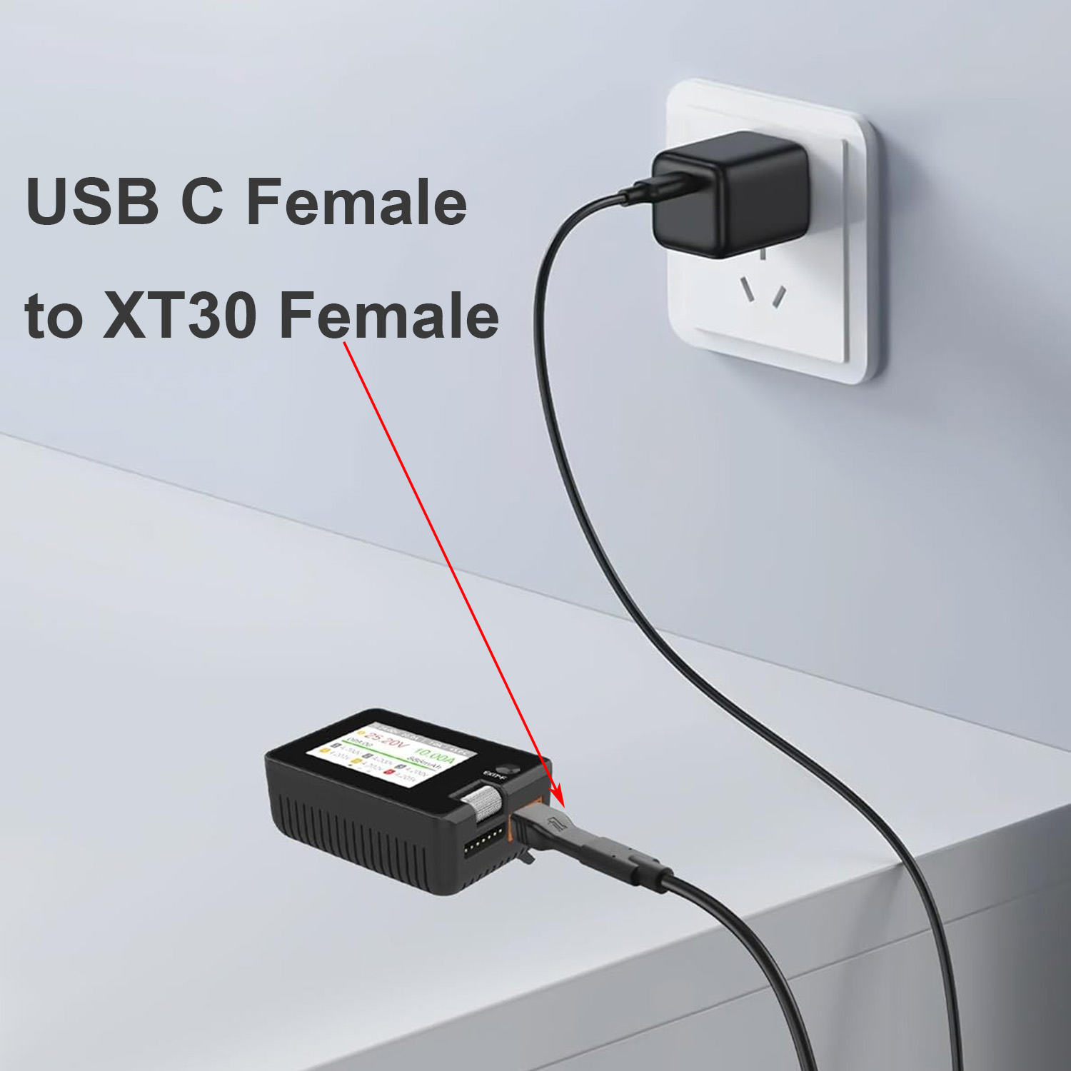 1個 USB Type-Cメス入力 - XT30メス出力 電 - Controller Adapter Usb のレビューと価格