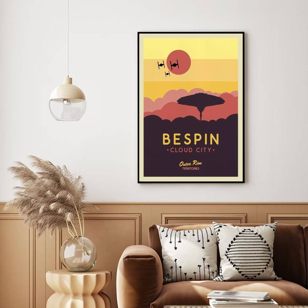 レトロなSF惑星旅行ポスター宇宙風景ミニマル宇宙船シルエット - Retro Gaming Wallpaper のレビューと価格