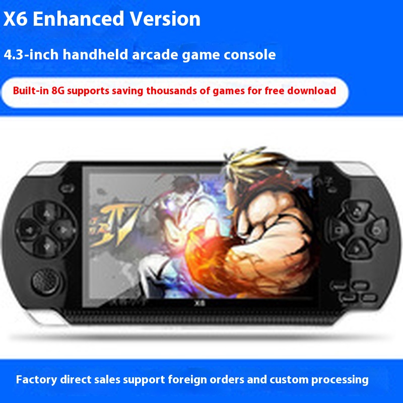 PSP 3000 X6 コンソール 12種類のシミュレーター - Retro Gaming X6 のレビューと価格