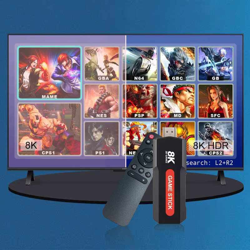 X2ゲームスティックHD 4K 8K 3Dコンソール デュア - Retro Gaming Game Stick のレビューと価格