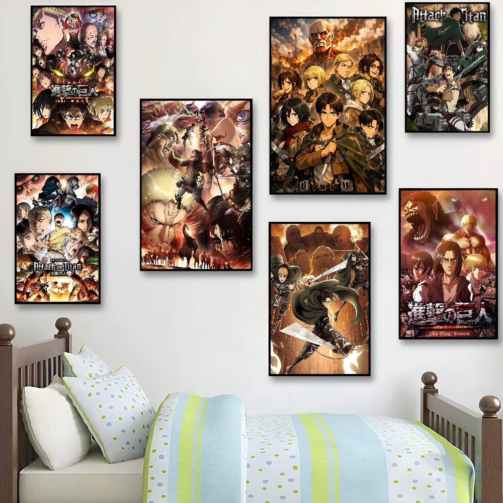 A-Attack On T-Titan ゲーム映画粘着ポスタ - Retro Gaming Wallpaper のレビューと価格