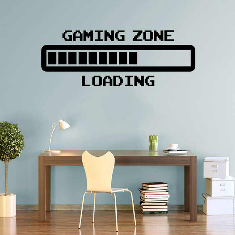 レトロなゲームゾーンの壁のステッカー,ビニールゲーマーデカー - Retro Gaming Wallpaper のレビューと価格