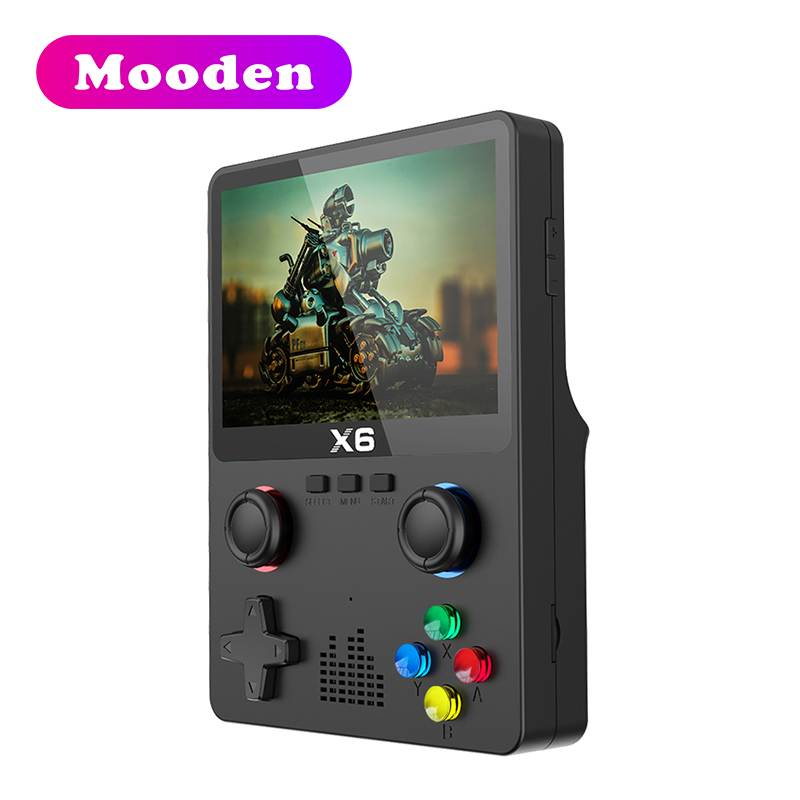 L X6 ポータブルハンドヘルドゲームプレーヤー 3.5イン - Retro Gaming X6 のレビューと価格