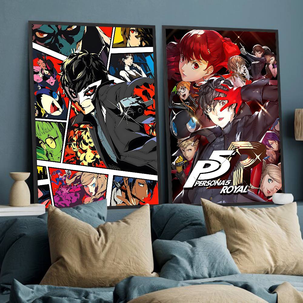 ホットビデオゲーム P-Persona 5 ゲームアニメポス - Retro Gaming Wallpaper のレビューと価格