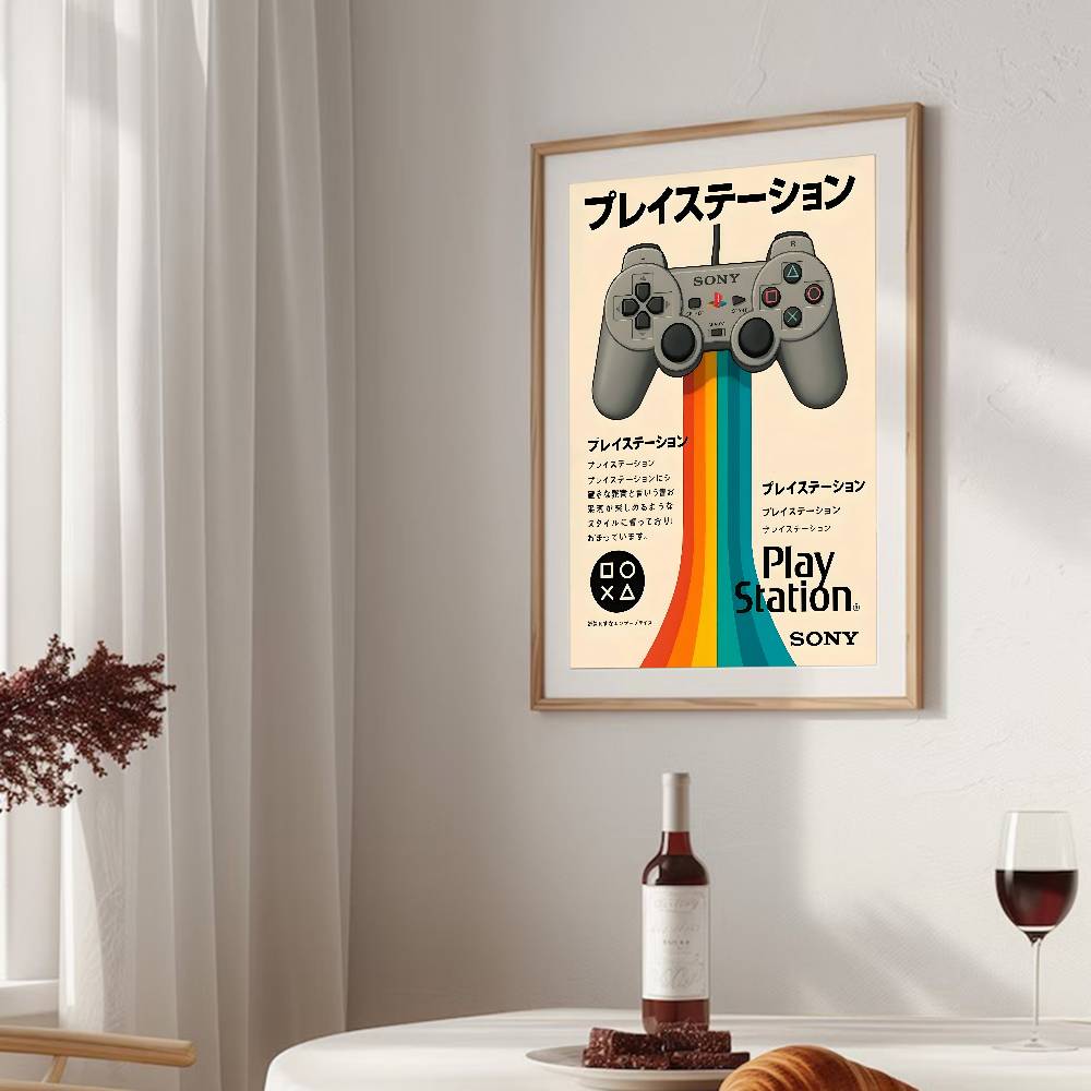 ヴィンテージノスタルジックなゲームコンソールポスター日本のレ - Retro Gaming Wallpaper のレビューと価格