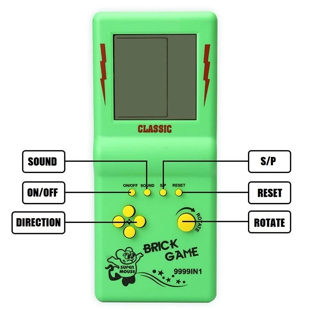 懐かしい3.5インチテトリス携帯ゲーム機ミニポケットレトロゲ - Retro Gaming Years のレビューと価格